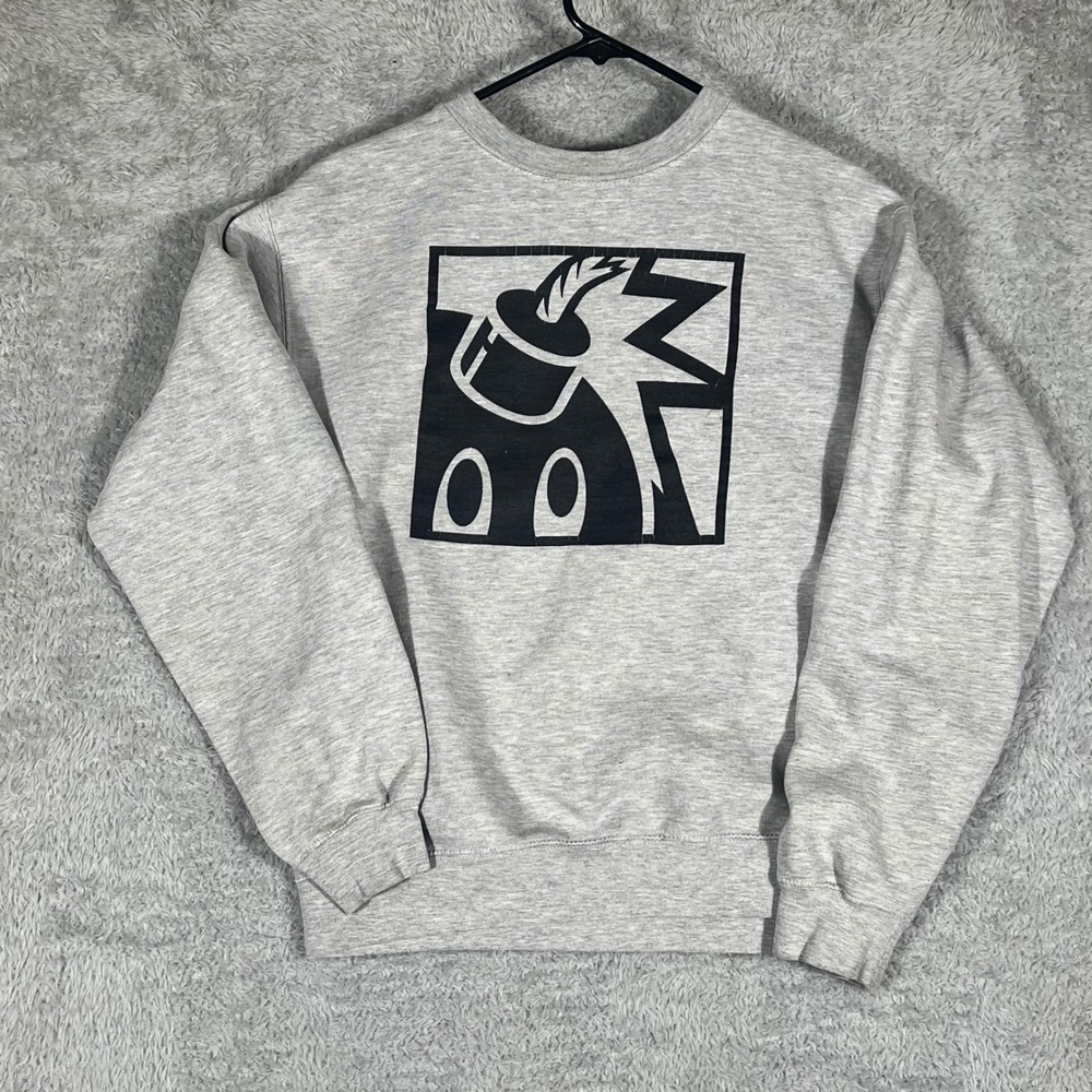 The Hundreds Adam Bomb Graphic Crewneck Sweatshirt Gray Mens Medium SS3000P